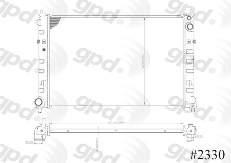 Global Parts 2330C Radiator