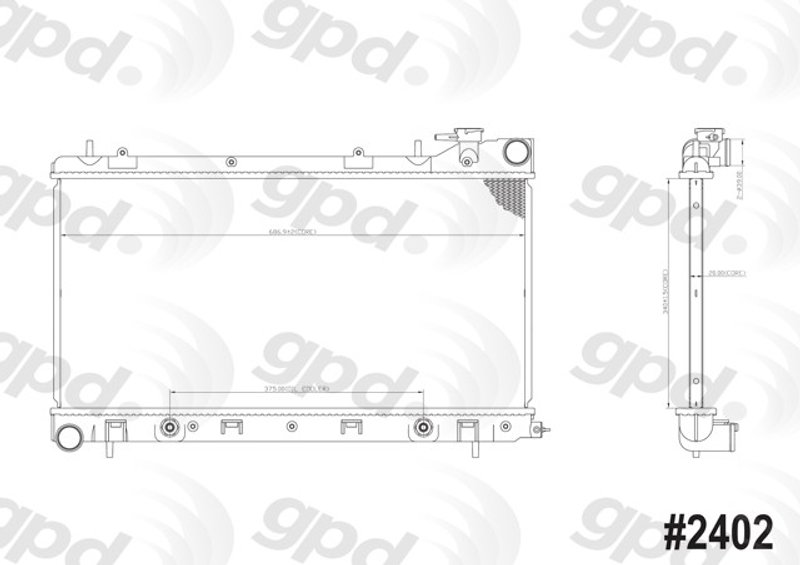 Global Parts 2402C Radiator