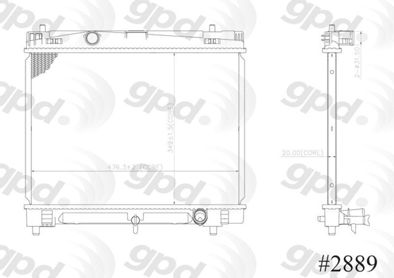 Global Parts 2889C Radiator