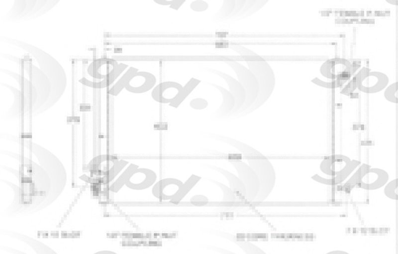 Global Parts 3020C A/C Condenser