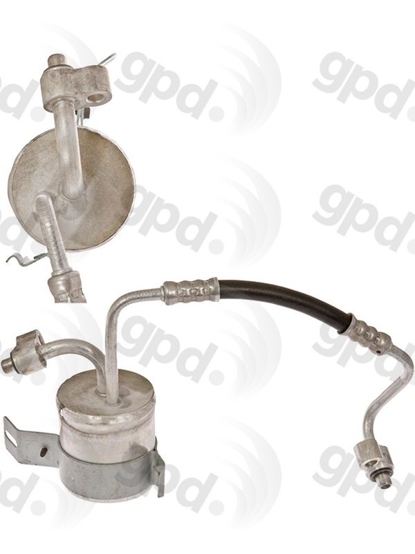 Global Parts 4811690 A/C Accumulator with Hose Assembly