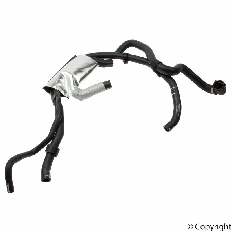Genuine 7L0121156E Engine Coolant Reservoir Hose - Lower