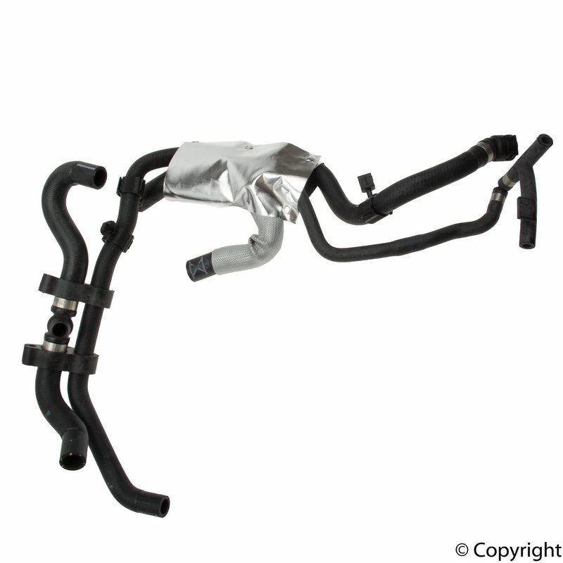 Genuine 7P6121156C Engine Coolant Reservoir Hose - Lower