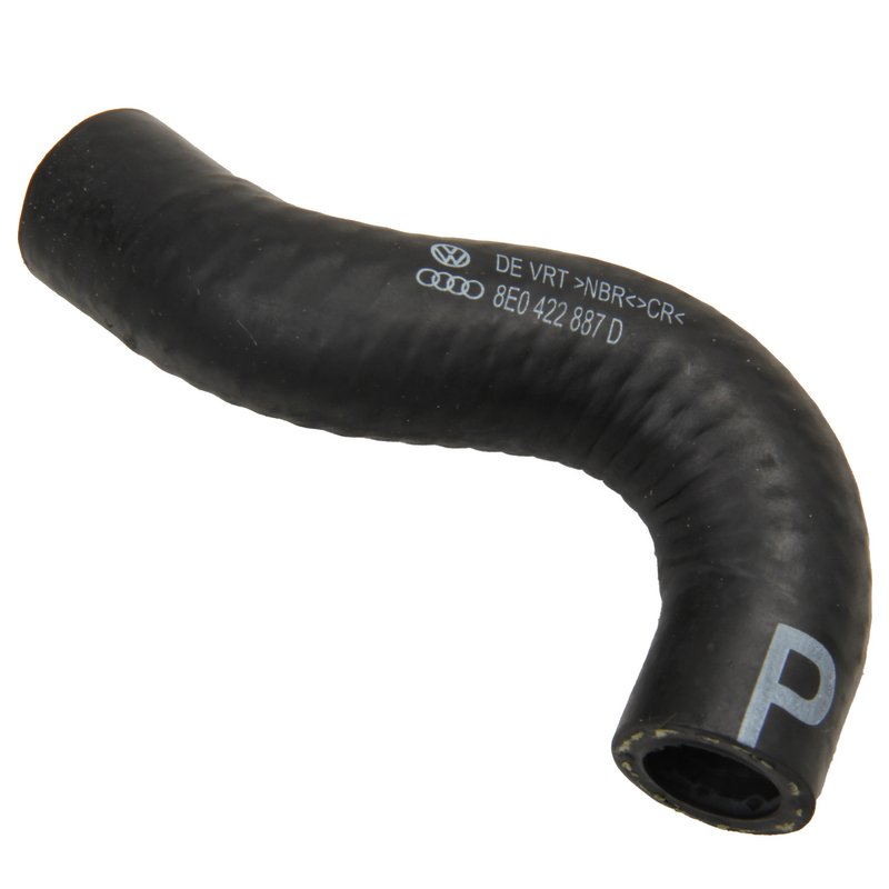 Genuine 8E0422887D Power Steering Reservoir Hose - Pump To Pipe