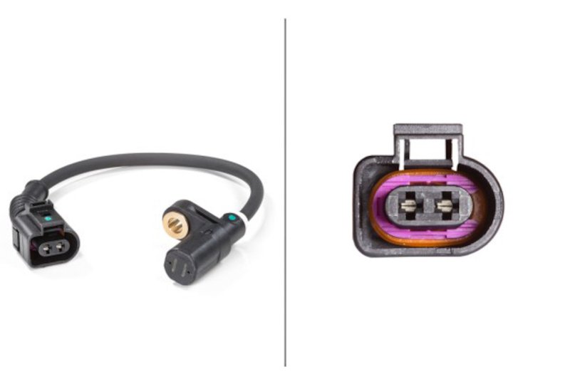 Hella 009106741 ABS Wheel Speed Sensor - Rear Left or Rear Right