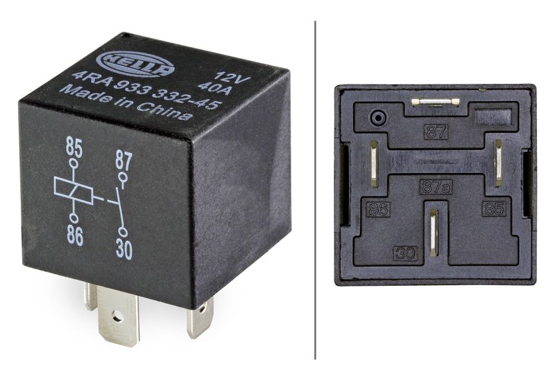 Hella 933332451 A/C Condenser Fan Motor Relay