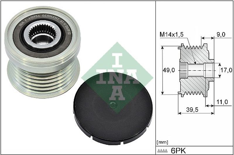INA EA0361 Alternator Pulley
