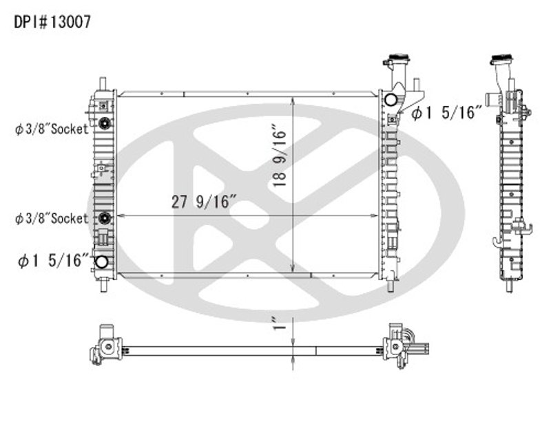 Koyorad A13007 Radiator