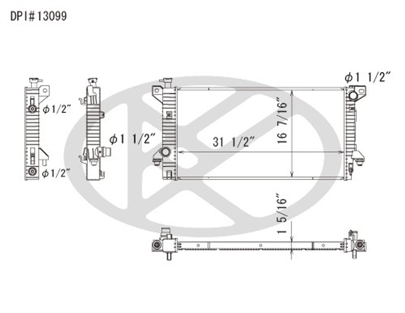 Koyorad A13099 Radiator