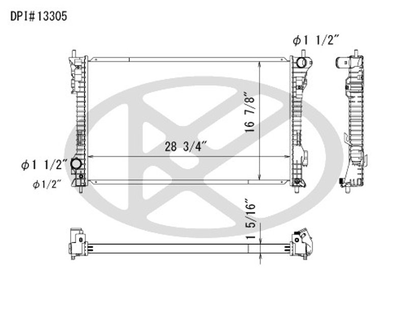 Koyorad A13305 Radiator