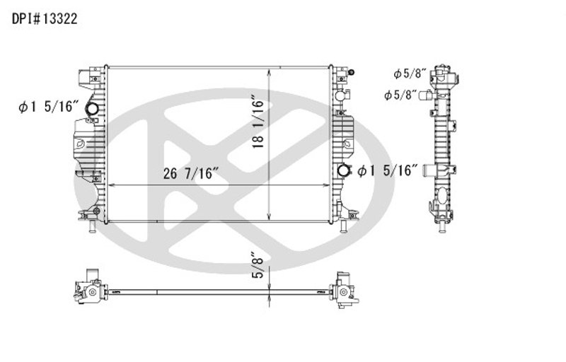 Koyorad A13322 Radiator