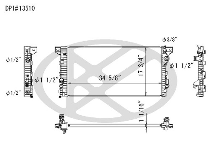 Koyorad A13510 Radiator