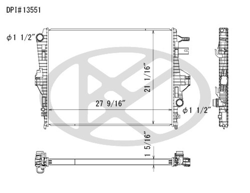 Koyorad A13551 Radiator