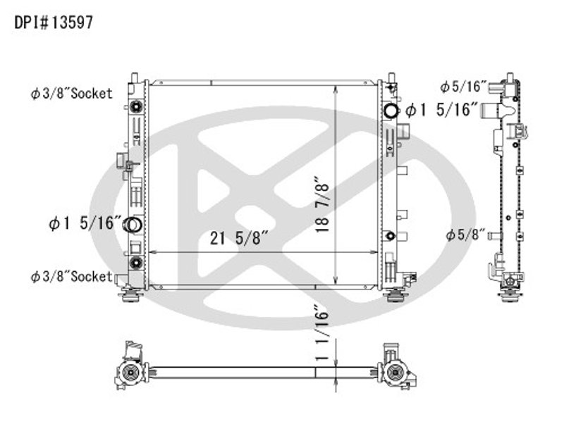 Koyorad A13597 Radiator