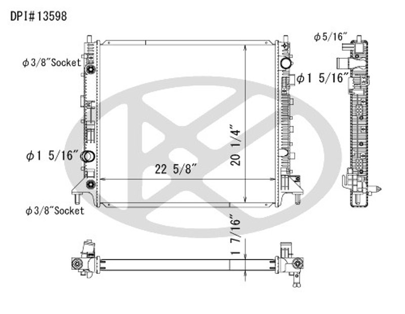 Koyorad A13598 Radiator