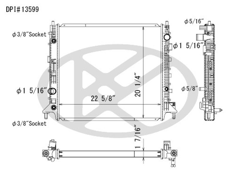 Koyorad A13599 Radiator