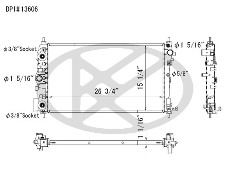 Koyorad A13606 Radiator