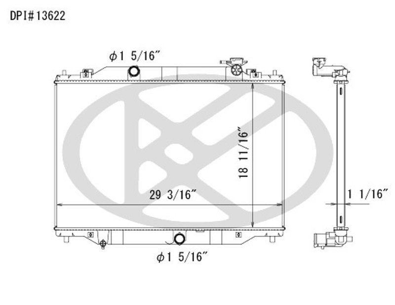 Koyorad A13622 Radiator