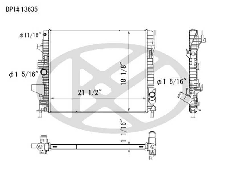 Koyorad A13635 Radiator