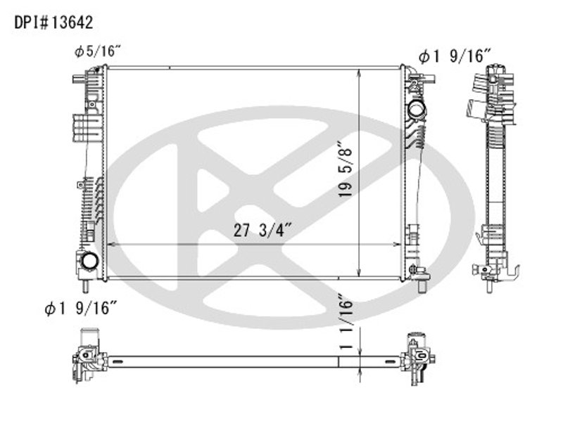 Koyorad A13642 Radiator