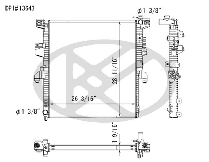 Koyorad A13643 Radiator