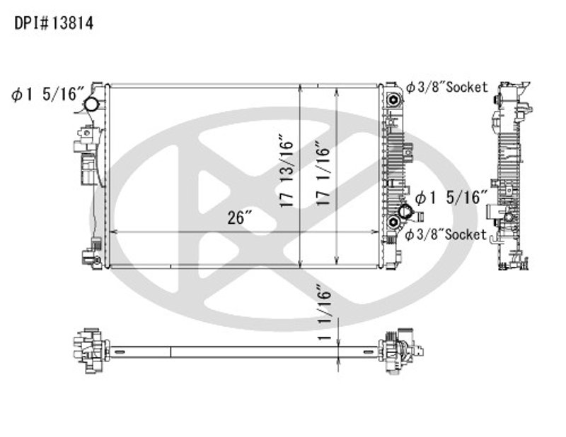 Koyorad A13814 Radiator