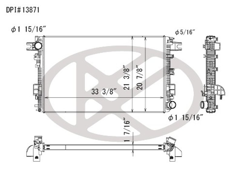 Koyorad A13871 Radiator