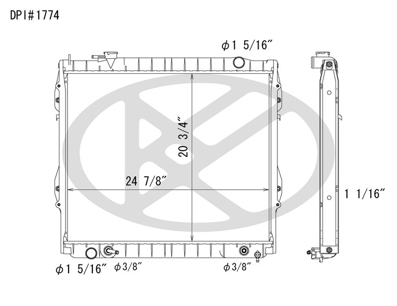Koyorad A1774 Radiator