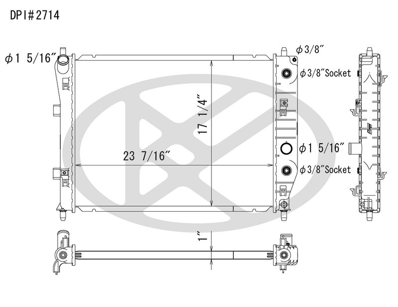 Koyorad A2714 Radiator