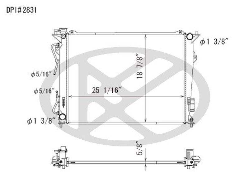 Koyorad A2831 Radiator
