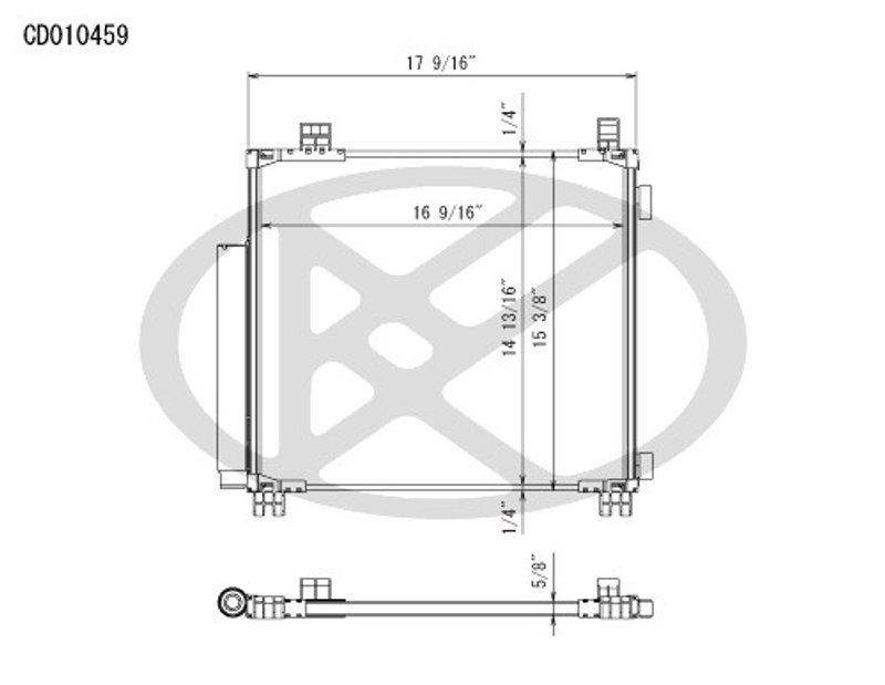 Koyorad CD010459 A/C Condenser