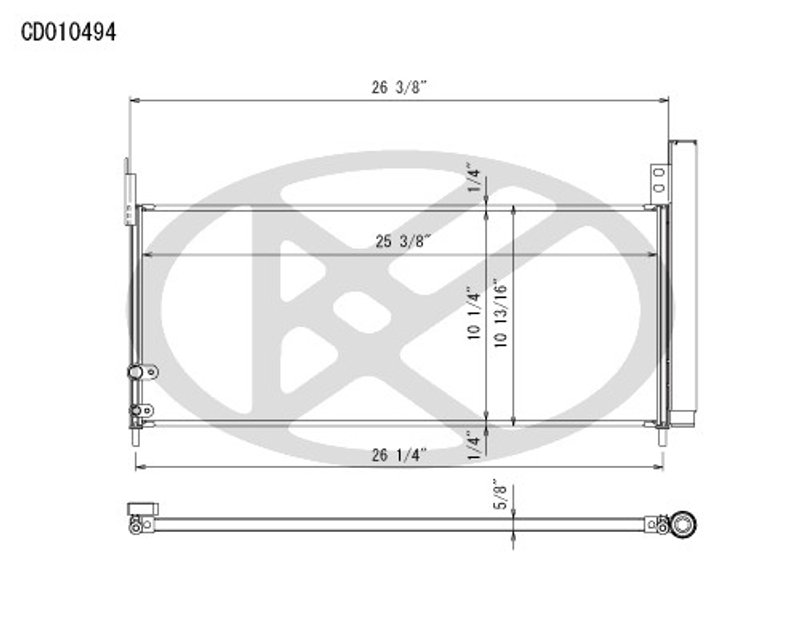Koyorad CD010494 A/C Condenser
