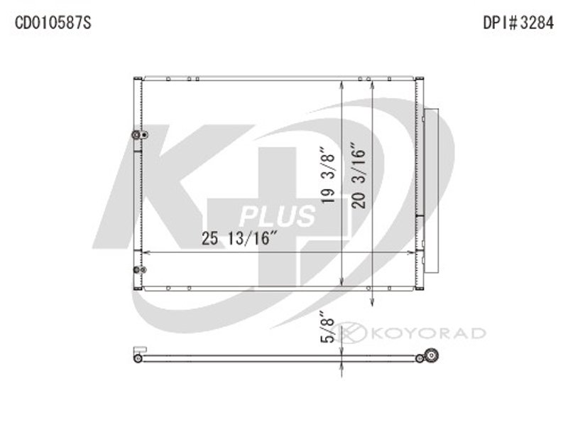Koyorad CD010587 A/C Condenser