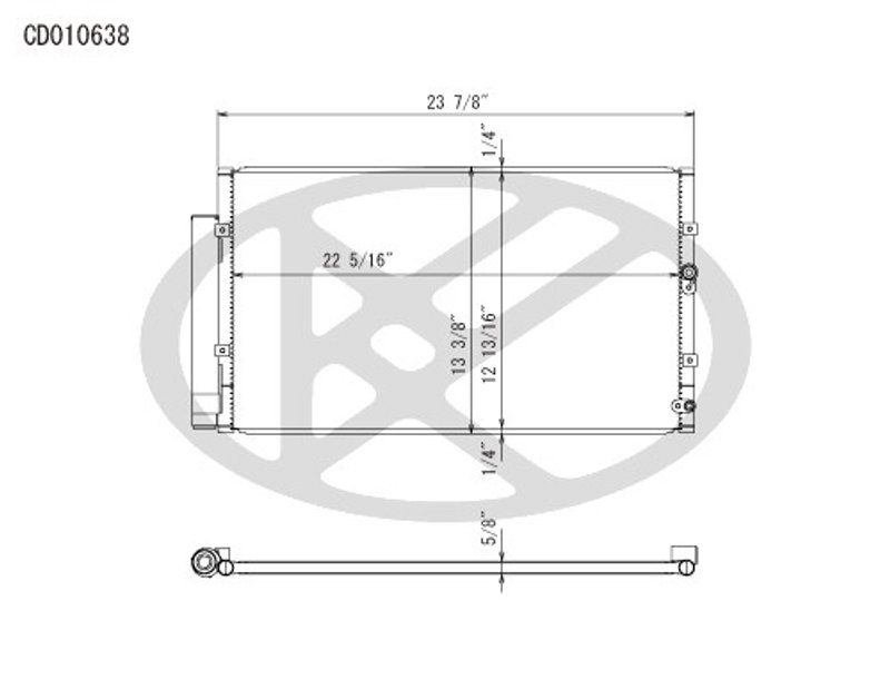 Koyorad CD010638 A/C Condenser