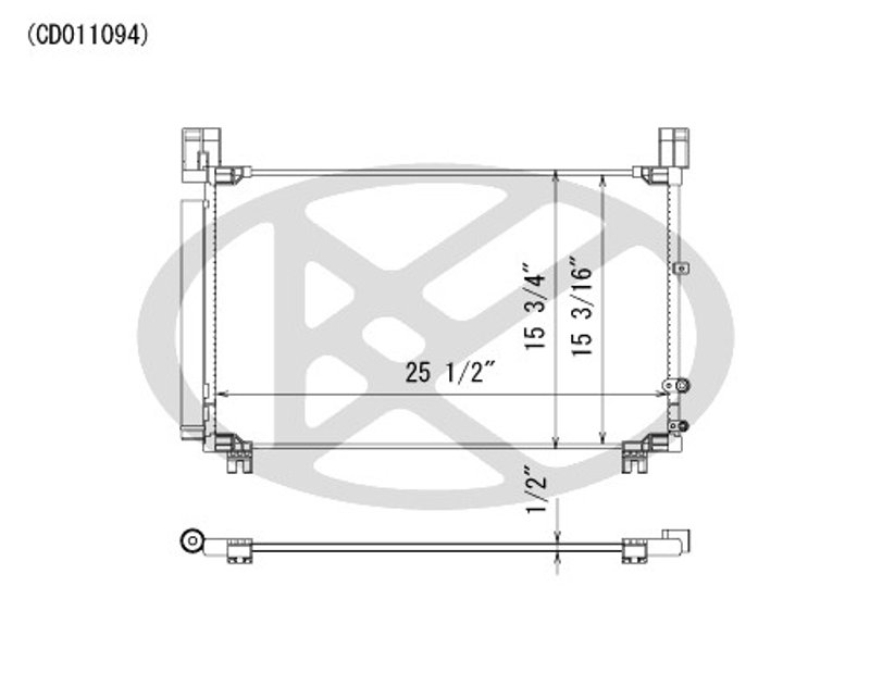 Koyorad CD011094 A/C Condenser