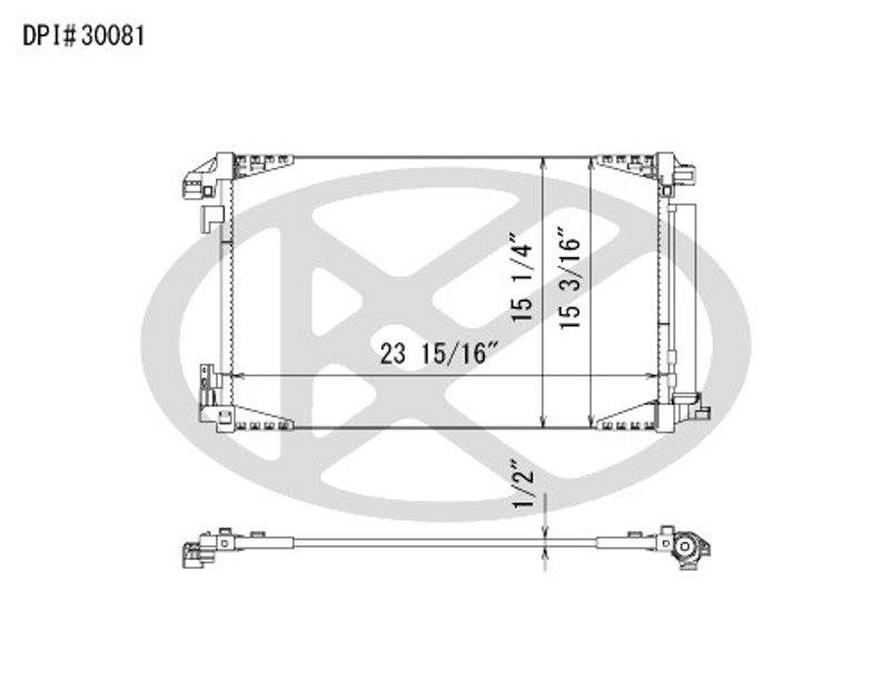 Koyorad CD011186 A/C Condenser