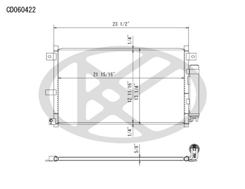Koyorad CD060422 A/C Condenser