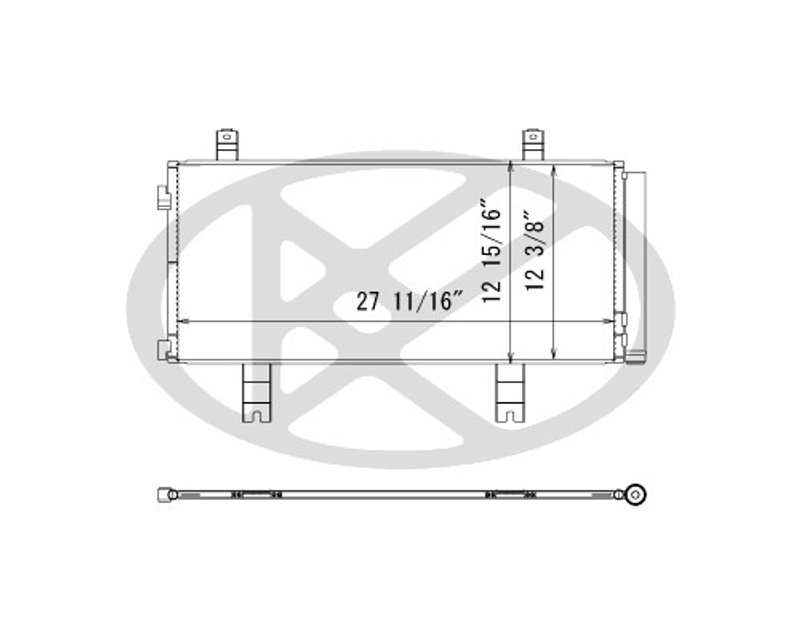 Koyorad CD081201 A/C Condenser