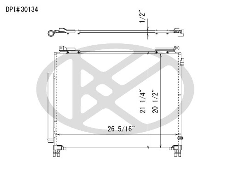Koyorad CD091277 A/C Condenser