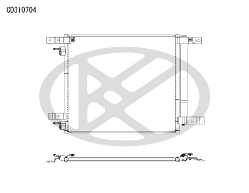 Koyorad CD310704 A/C Condenser