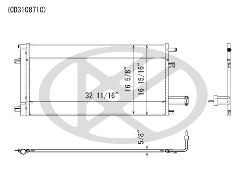Koyorad CD310871S A/C Condenser