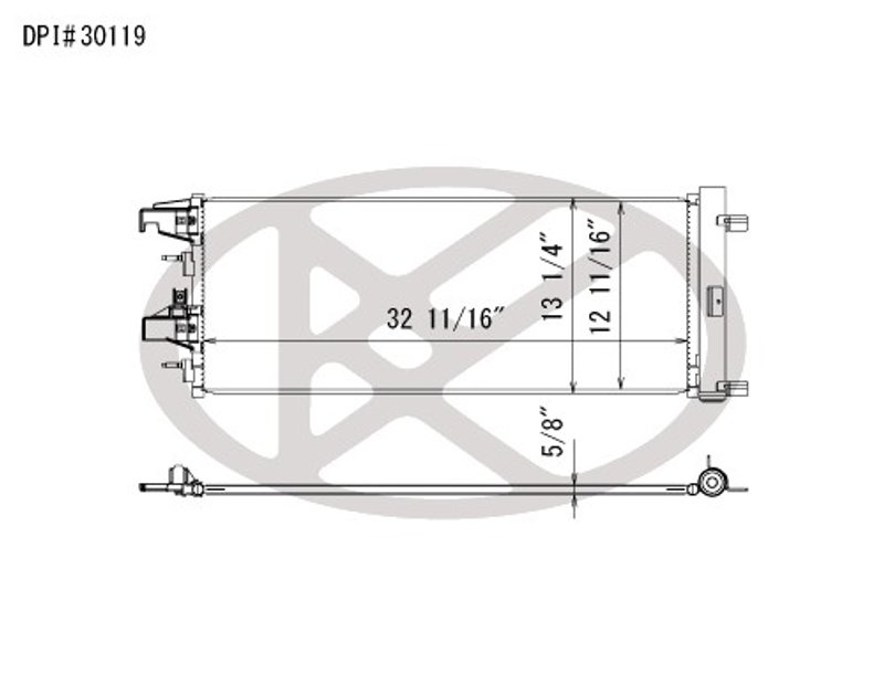 Koyorad CD311344 A/C Condenser