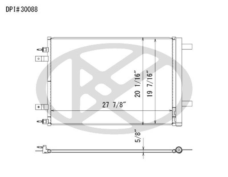 Koyorad CD321122 A/C Condenser