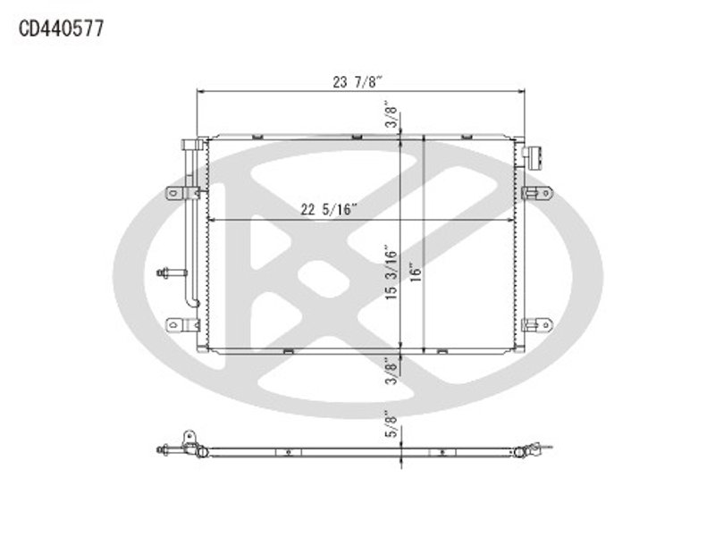 Koyorad CD440577 A/C Condenser