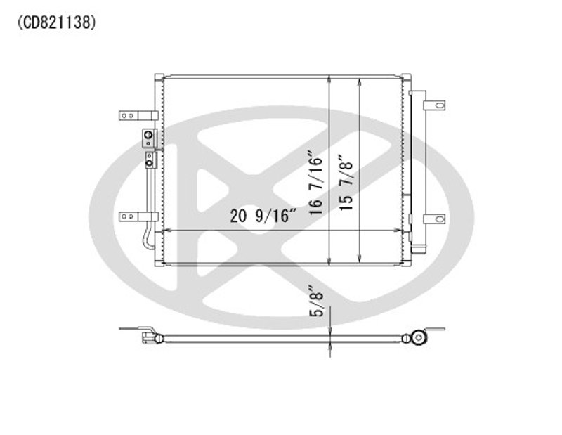 Koyorad CD821138 A/C Condenser
