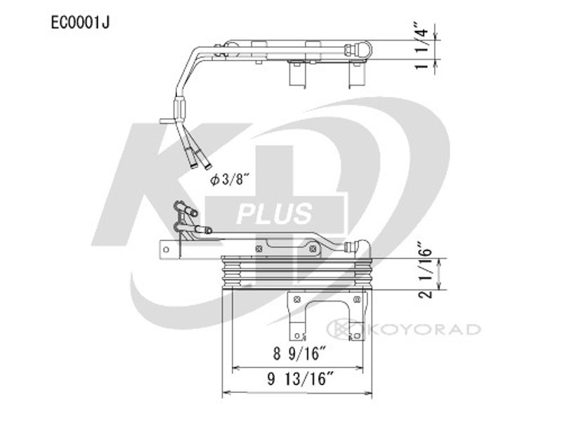 Koyorad EC0001 Automatic Transmission Oil Cooler