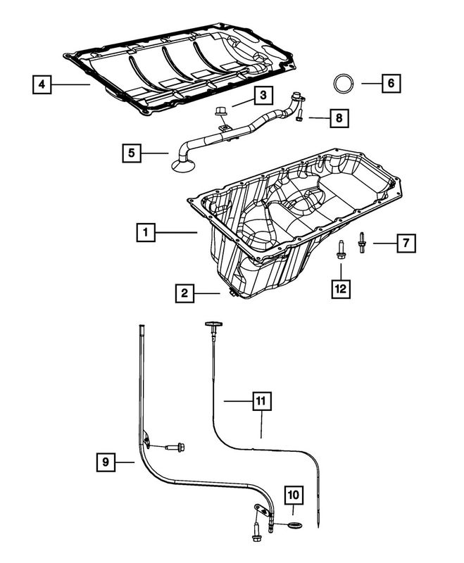 Mopar 53021322AG Engine Oil Dipstick Tube