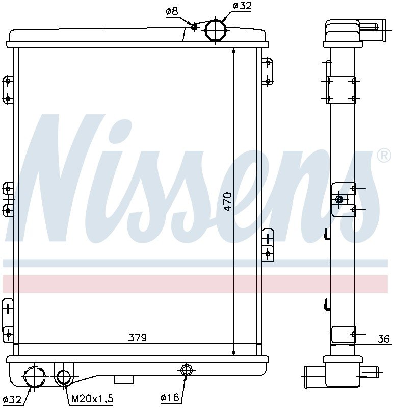 Nissens 604411 Radiator