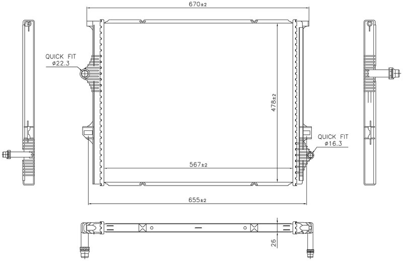 Nissens 606397 Radiator