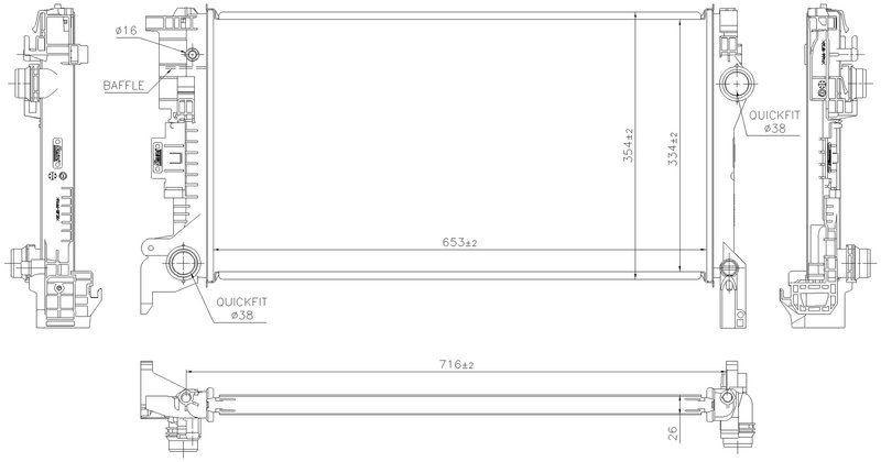 Nissens 606564 Radiator